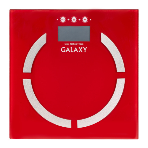 Весы напол. GALAXY GL4851 электрон. стекло, память, 180кг.