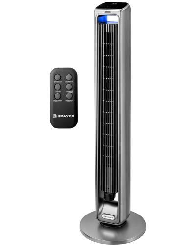 Вентилятор BRAYER BR-4982 колонный 50Вт, 3ск, 107см, вращ. 70° ДУ фото 10