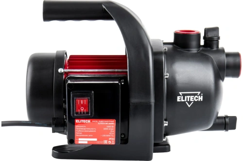 Насос поверхн ELITECH НП1000П (1000Вт, 3200л/ч, Н-42м) нерж фото 3