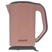 Чайник GALAXY GL0330 (2000Вт, 1,7л, двойная стенка, нерж.сталь/пластик) розовый