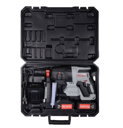 Перфоратор Ресанта АП-20Li/4 (20В, 2*4Ач, 3,2Дж, 3реж. 4260 уд/мин, SDS+,кейс) фото 10 Перфоратор Ресанта АП-20Li/4 (20В, 2*4Ач, 3,2Дж, 3реж. 4260 уд/мин, SDS+,кейс) фото 10