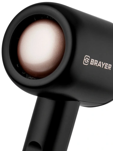 Фен BRAYER BR-3027 1000Вт 2скор.DCмотор, концентратор/хол.воздух, вращ шнур 1,8м фото 5