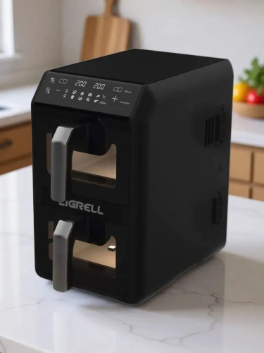 Аэрогриль LIGRELL LAIF-1004TB 2600Вт, 10л (5+5), 8 реж, 2 чаши, верт фото 10 Аэрогриль LIGRELL LAIF-1004TB 2600Вт, 10л (5+5), 8 реж, 2 чаши, верт фото 10