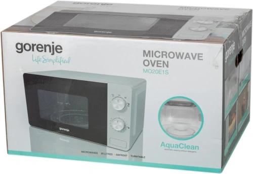СВЧ печь GORENJE MO20E1S 800Вт 20л мех.упр. серебро фото 2
