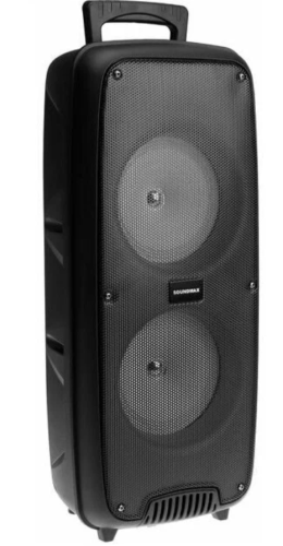 Колонка портативная Soundmax SM-PS4203, 60 Вт, 2400 мАч, FM, BT, microSD, AUX, подсветка фото 4