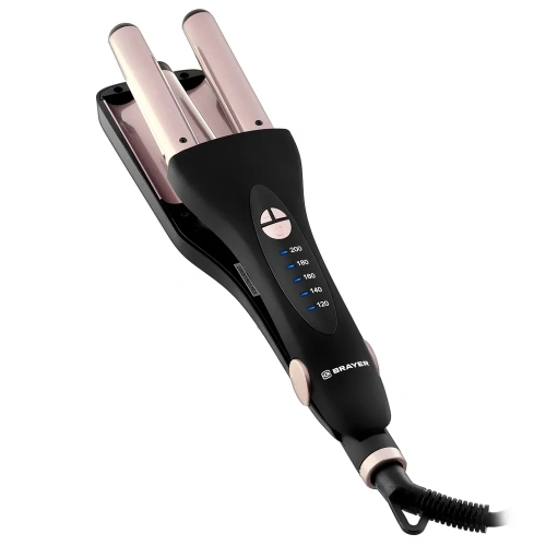 Щипцы-стайлер двойные BRAYER BR-3204 80Вт, выпрям, насадка д/волнообр.локонов шнур 1,8м фото 5