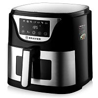 Аэрогриль BRAYER BR-2037 1500Вт, 5л, 7 реж. таймер,сенсор, съемн решетка