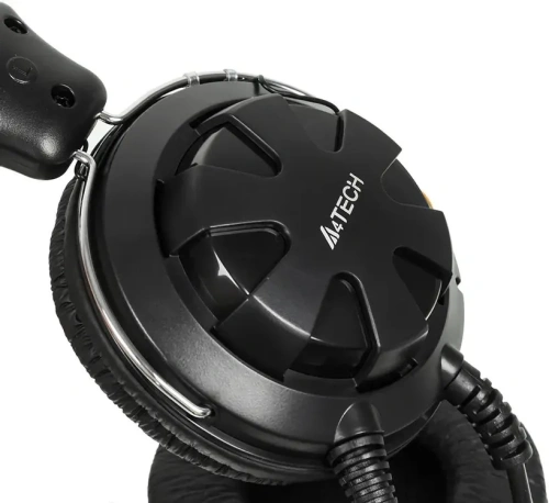 Наушники игровые A4Tech HS-28, 1.8 м, мониторы, оголовье черный фото 4