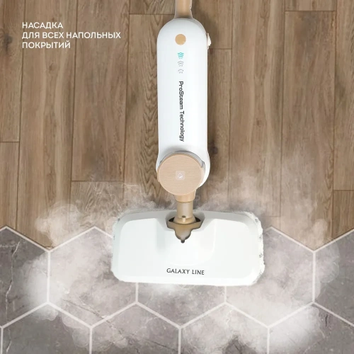 Швабра паровая GALAXY GL6401 1600Вт, 0,35л фото 3