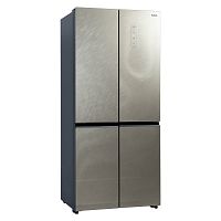 Холодильник БИРЮСА CD 496 TGG Full No Frost текстурированное бежевое стекло 2-х камерный инверторный