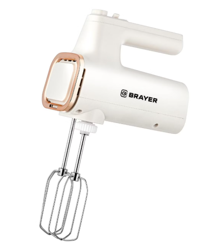 Миксер BRAYER BR-1310 (500Вт,6скор.турбо,4 насад, вращ. чаша 3,5л) фото 3