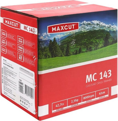 Бензокоса MAXCUT MC 143 (1+ 1) 7.2кг,2.5л.с, катушка+3Т нож. фото 13
