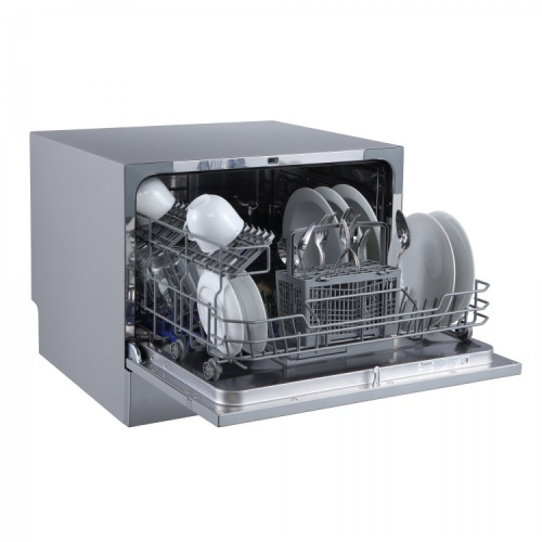 Машина посудомоечная БИРЮСА DWC-506/7M (6 персон) настольная, металлик фото 6
