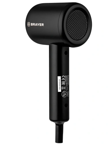 Фен BRAYER BR-3027 1000Вт 2скор.DCмотор, концентратор/хол.воздух, вращ шнур 1,8м фото 2