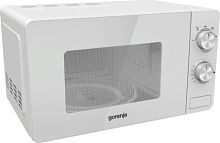 СВЧ печь GORENJE MO20E1W2 800Вт 20л мех.упр. белая/черная