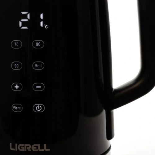 Чайник LIGRELL LEK-1786GE 1,7л 2200Вт LED стекло/пластик, двойн.стенка, черный фото 7