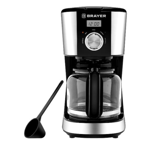 Кофеварка BRAYER BR-1122 (900Вт,1,5л,  таймер, LCD-дисп,противокап сист.) фото 8
