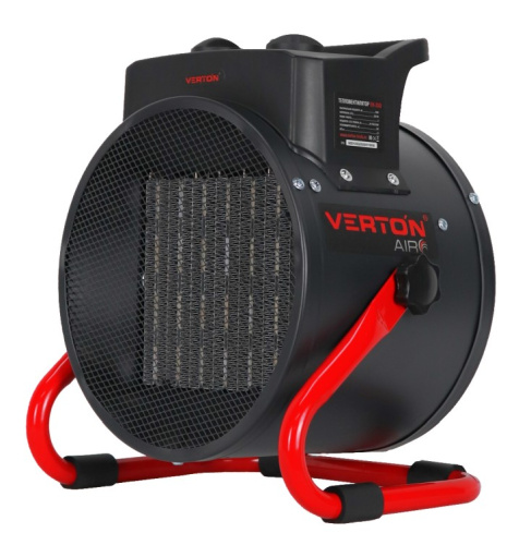 Пушка эл. 3/1,5кВт Verton Air EH 3C/SQ (220В, 330м.куб./ч, термостат, меткерам. круг. корп)