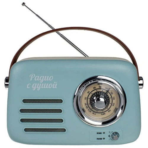 Радиоприемник БЗРП РП-338 Fresh УКВ 87,5-108МГц DC5B,акб,BT/USB/AUX голубой фото 3