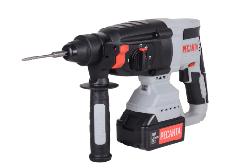 Перфоратор Ресанта АП-20Li/4 (20В, 2*4Ач, 3,2Дж, 3реж. 4260 уд/мин, SDS+,кейс) Перфоратор Ресанта АП-20Li/4 (20В, 2*4Ач, 3,2Дж, 3реж. 4260 уд/мин, SDS+,кейс)
