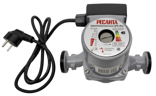 Насос циркуляц Ресанта ЦРН-25/4 (220V 72Вт. H-4м. 50л/мин. 10 атм. чугун, шнур) фото 2