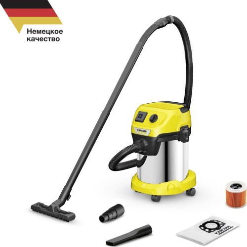 Пылесос KARCHER WD 3 P S V-17/4/20 (1000Вт, 17л, 5,15кг, 2,0м) фото 2