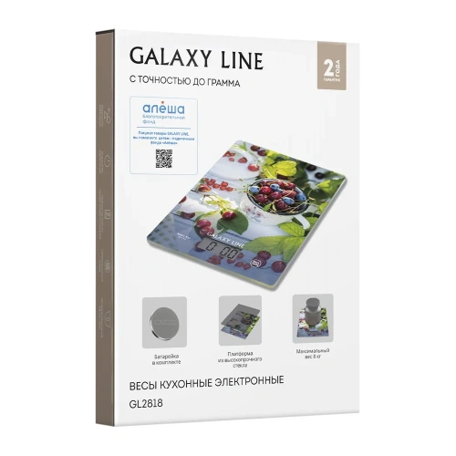 Весы кухон. GALAXY GL2818 электрон. 8кг. стекло фото 4 Весы кухон. GALAXY GL2818 электрон. 8кг. стекло фото 4