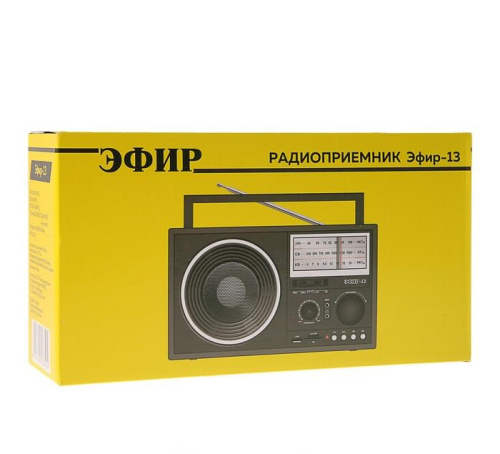 Радиоприемник Эфир-13 УКВ 64-108МГЦ 4*R20 (не в компл) 220V USB/microSD/AUX фото 6