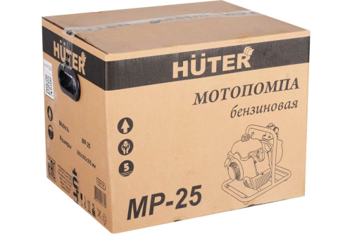 Мотопомпа бенз. Huter MP-25 (8000об/мин,1,5л.с,бак0,7л,2-такт.одноцилиндр.двиг) чистая фото 3