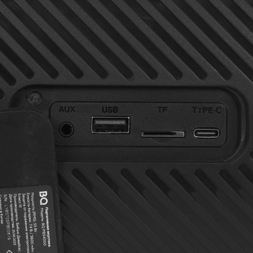 Колонка портативная BQ PBS4000 55Вт,3600мАч, FM, Powerbank, AUX, USB, Bluetooth 5.0 черный фото 4