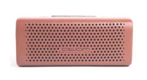 Колонка АТОМ BS-07, 2*6Вт, 4000мАч, hands free сопряжение, иск.кожа (147x62x62 мм) фото 2