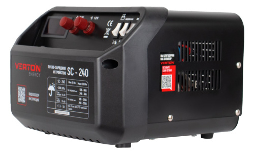 Устройство пуско-зарядное VERTON Energy SC-240 (12/24В, 20-500Ач,мах заряд 60/220А. 68кВт 3реж) фото 4