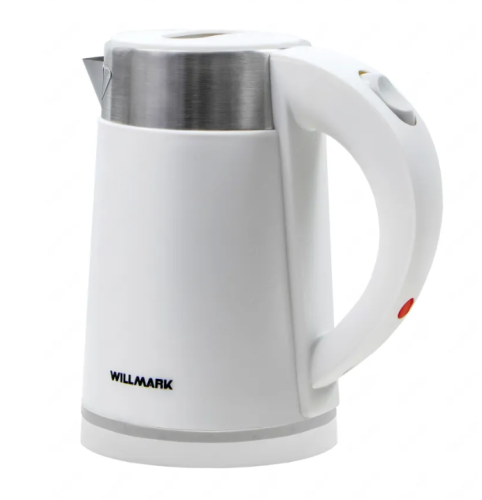 Чайник WILLMARK WEK-1008PS 0,8л 100Вт пластик белый фото 2
