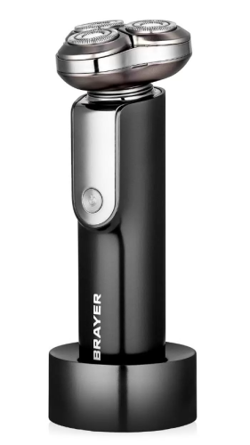 Бритва BRAYER BR-3602 аккум, 3 головки, сух/влаж. бритье фото 4