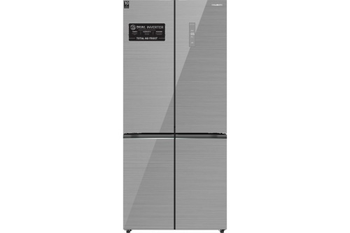 Холодильник WILLMARK MDC-697IDG No Frost серебро 2-х камерный Cross Door