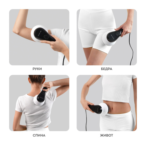 Массажер GALAXY GL4943 18Вт. для тела 1скор, 4нас. фото 3 Массажер GALAXY GL4943 18Вт. для тела 1скор, 4нас. фото 3