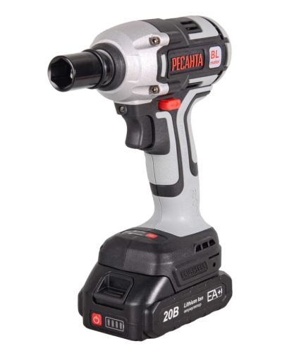 Гайковерт Ресанта АГ-300/20L акк. (20В, 300Нм, 1/2, 2*2Ач,2500об/мин)кейс