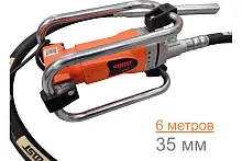 Вибратор глубиный Grost VGN 2300/6/35 (220В., булава 35мм., вал 6м)