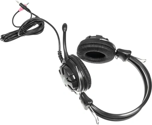 Наушники игровые A4Tech HS-28, 1.8 м, мониторы, оголовье черный фото 3
