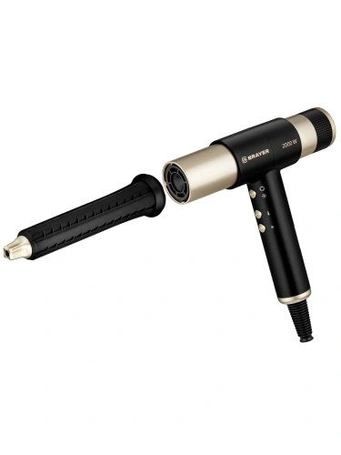 Мультистайлер BRAYER BR-3308 2000Вт, 3ск, 3реж, 4нас, блокировка, автоочистка, вращ шнур 3м фото 2