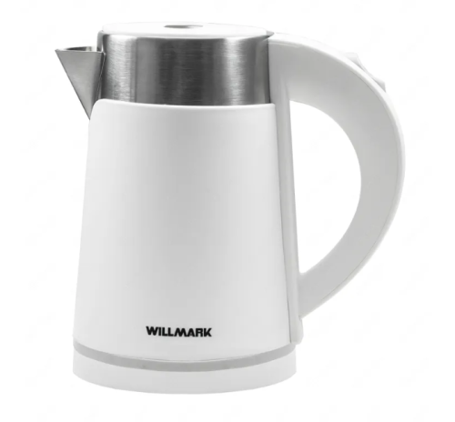 Чайник WILLMARK WEK-1008PS 0,8л 100Вт пластик белый