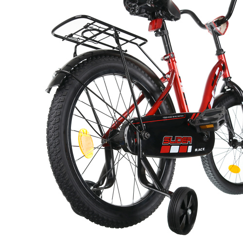 Велосипед 18" Slider добав. колеса детский красн/черный фото 5