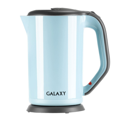 Чайник GALAXY GL0330 (2000Вт, 1,7л, двойная стенка, нерж.сталь/пластик) голубой