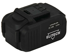 Аккумулятор Elitech 18V, 4Ач Li
