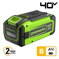 Аккумулятор Greenworks G40B8 40V, 8Ah