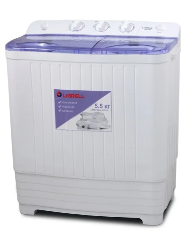 Машина стиральная LIGRELL LWM-55P 5,5кг, пластик крышка фото 6