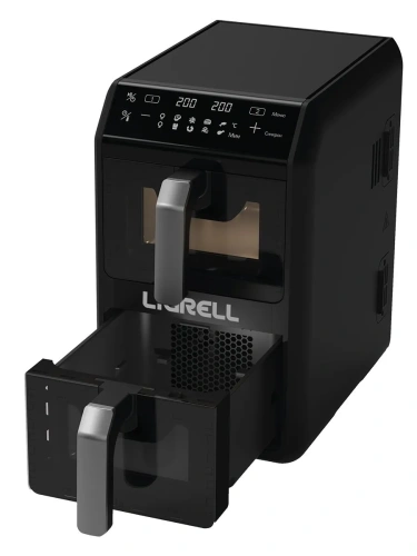 Аэрогриль LIGRELL LAIF-1004TB 2600Вт, 10л (5+5), 8 реж, 2 чаши, верт Аэрогриль LIGRELL LAIF-1004TB 2600Вт, 10л (5+5), 8 реж, 2 чаши, верт