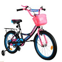 Велосипед 18" Slider Race добав. колеса,корзина, детский красн/синий