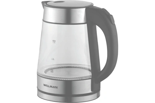 Чайник WILLMARK WEK-1736G 1.7л 2200Вт стекло, черный