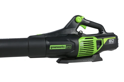 Воздуходув Greenworks GD60AB акк. (60V, 14куб.м./мин,193км/ч. б/щ, 1*4Ач. и ЗУ) фото 7